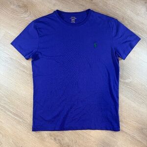 Polo Ralph Lauren Short Sleeve Cotton T-Shirt Purple,‎ Logo Preppy Women's XS